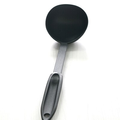 31cm kök matlagning rakt handtag nylon soppa scoop sked slev svart