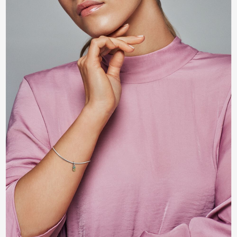 Bedels Zilver 925 Sieraden Ananas Me Charm Fit Originele Voor Me Armband Ketting Vrouwen Mode-sieraden