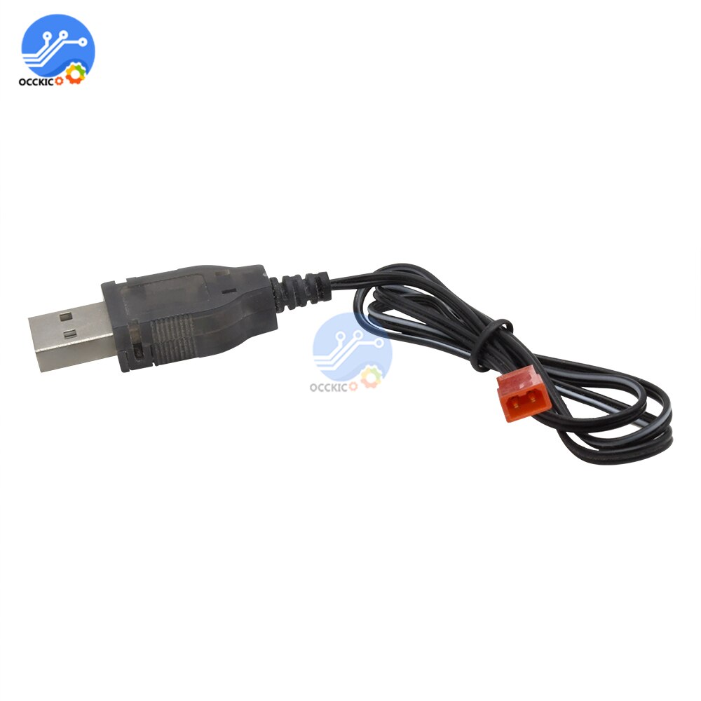 3.7V 500mA Uitgang 1S Lipo Lithium Batterij Usb-kabel Lader Rood JST Vrouwelijke Hoofd