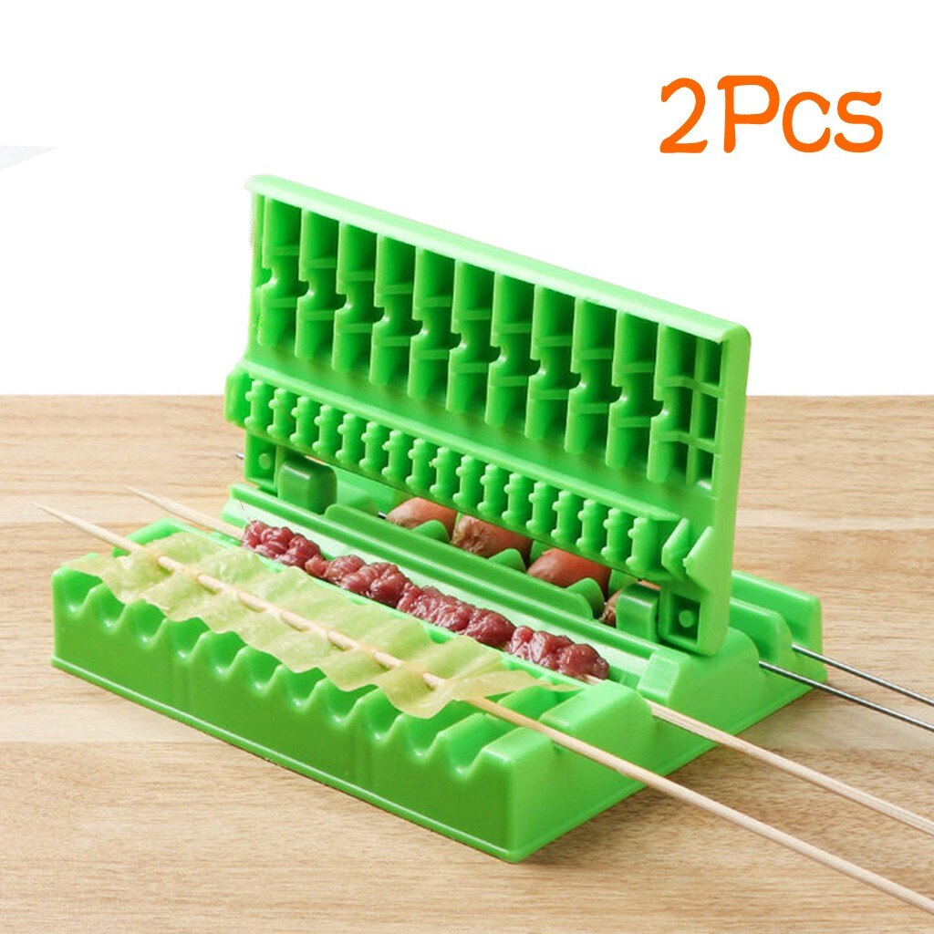 Machine pour faire des brochettes de Kebab, boîte pour faire des brochettes de Barbecue, viande de bœuf, porc, légumes, Grill, accessoires de cuisine, Gadget pour Barbecue en plein air: B