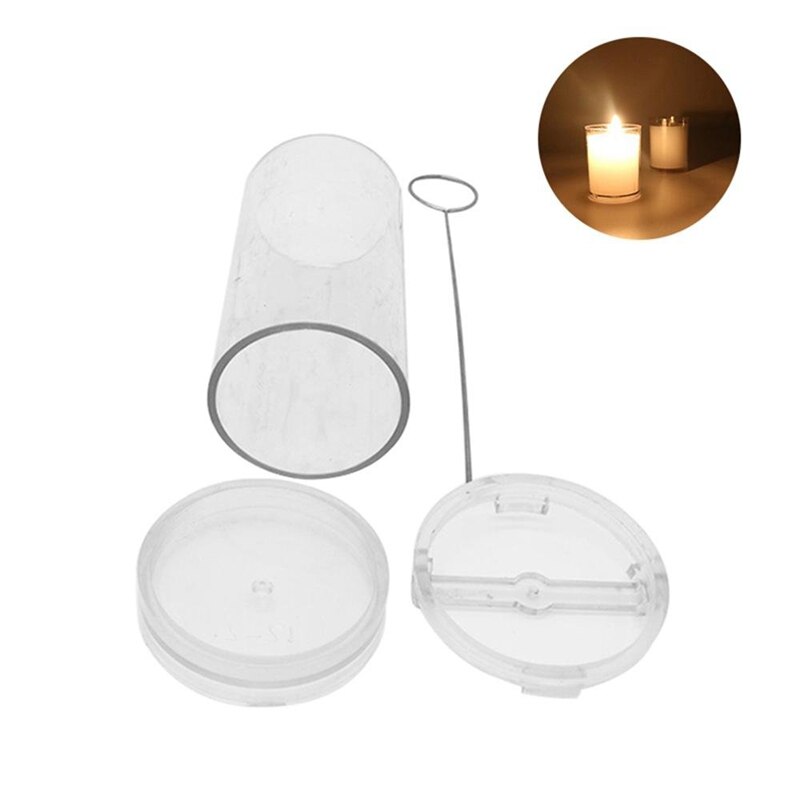 Candle Molds for Candle Making Plastic Pillar Candle Making Kit Large Cylinder Rib Candle Making Molds DIY Candle Making Supplie