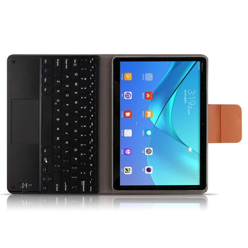 Fodral för huawei mediapad  m5 lite 10 10.1 "fodral bah 2-w09 bah 2-l09 bah 2-w19 magnetiskt löstagbart bluetooth-tangentbordsfodral