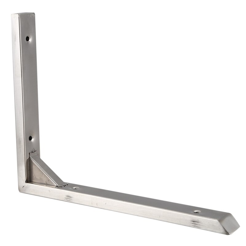 200mmx150mm Stainless Steel Corner Brace Joint Right Angle Bracket Silver Tone