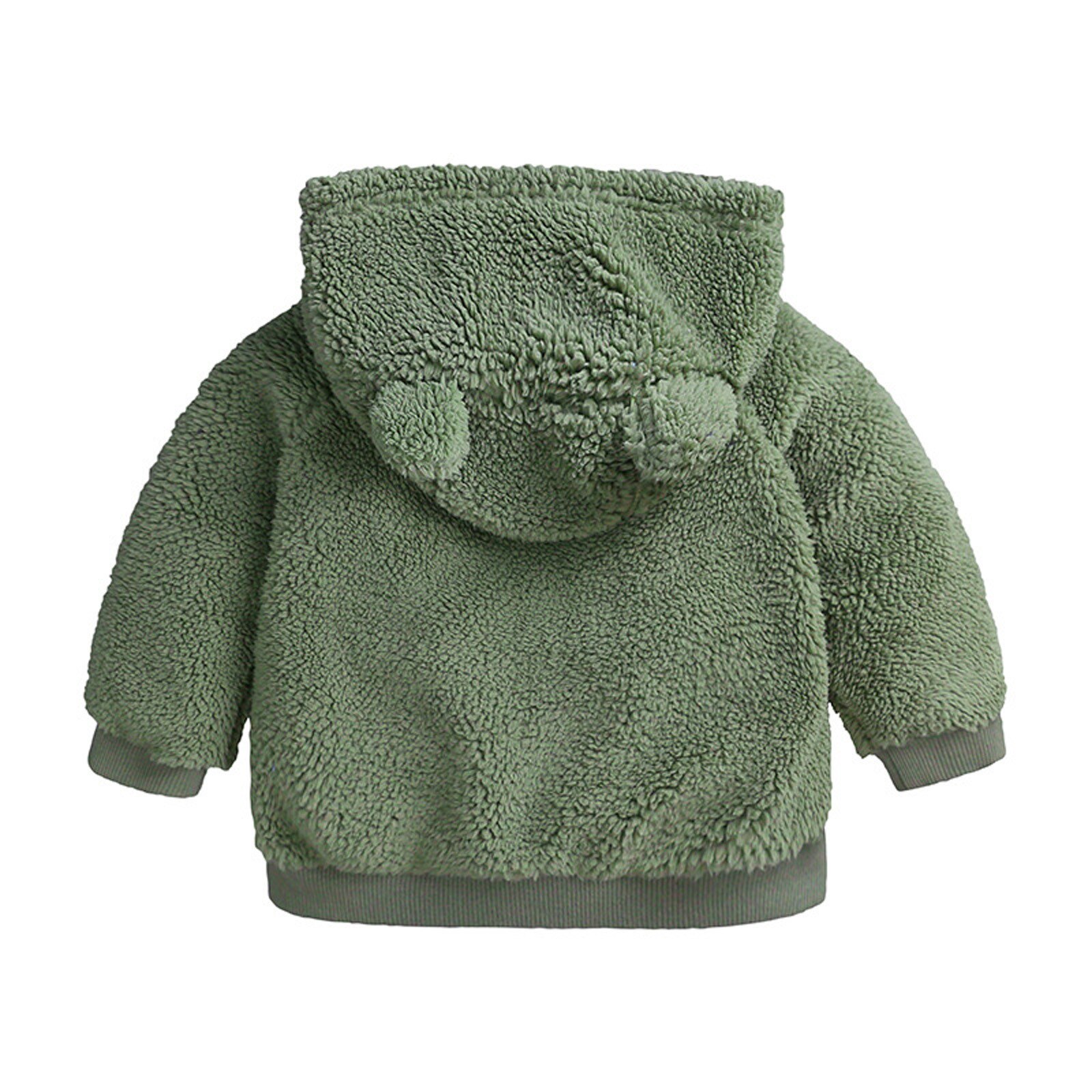 Pasgeboren 0-18M Jas Baby Meisjes Jongens Mode Winter Warm Uitloper Hooded Cartoon Oren Rits Jas Fleece tops Kinderen