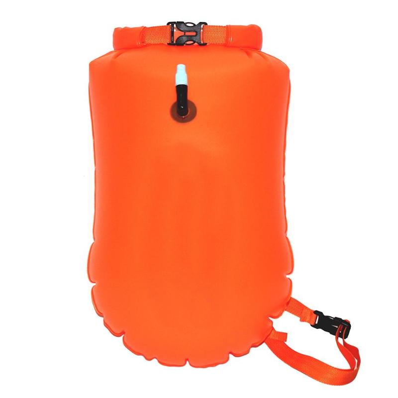 20L Opblaasbare Beursgang Bag Pvc Waterdichte Droge Zwemmen Boei Rugzak Veiligheid Float Air Bag Drifting Voorkomen Verdrinking Drijfvermogen