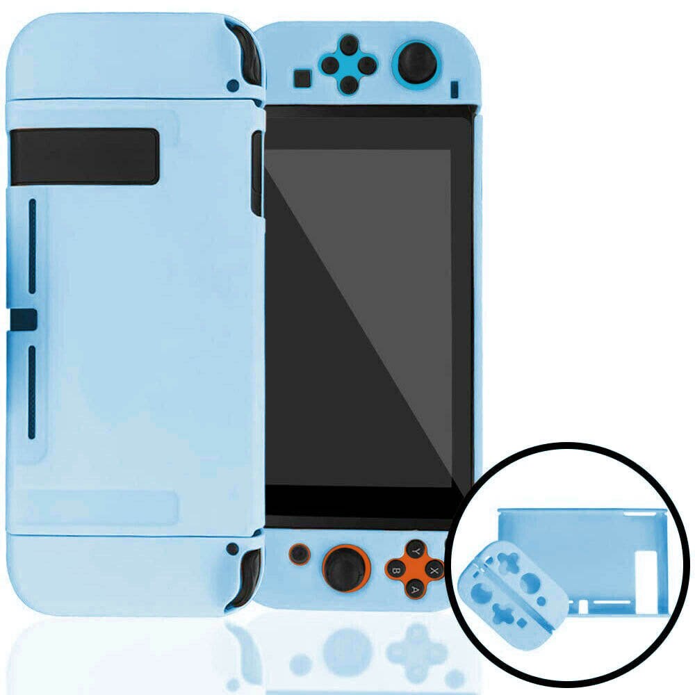 Capa de silicone macia para nintendo switch joy-con aperto de silicone de borracha completa 360 proteção capa macia para ns switch console