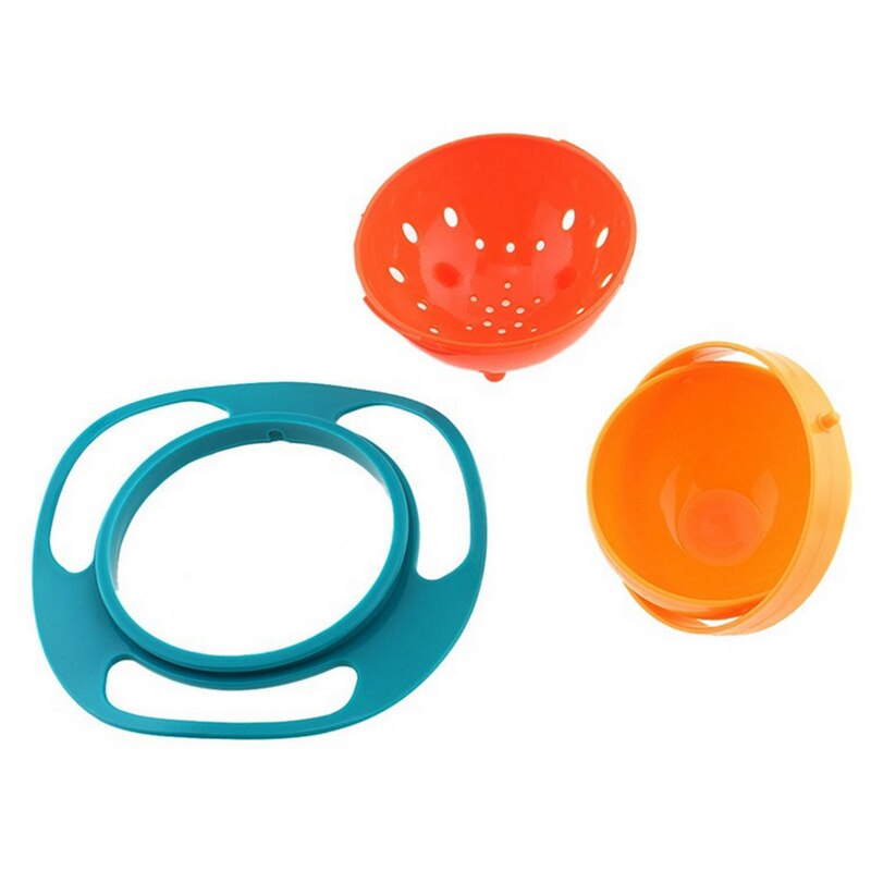 Magic Baby Gyro Bowl Universal 360 Rotate Spill-Proof Bowl Training Tableware Toddler Dishes Practice Feeding Bowl Without Mess