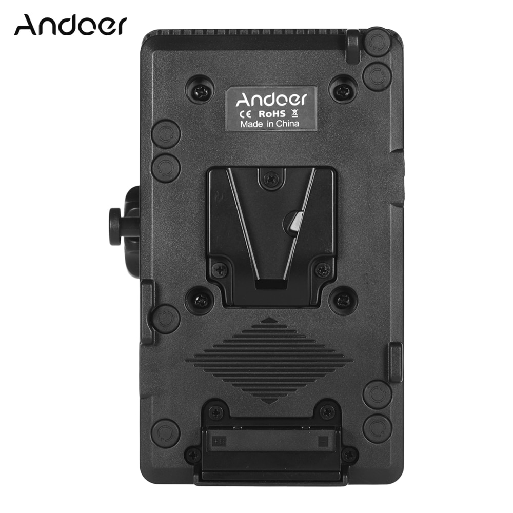 Andoer V Mount V-Lock Camera Batterij Plaat Adapter Power Systeem D-Tap Connector W/Klem Voor sony Camera Batterij