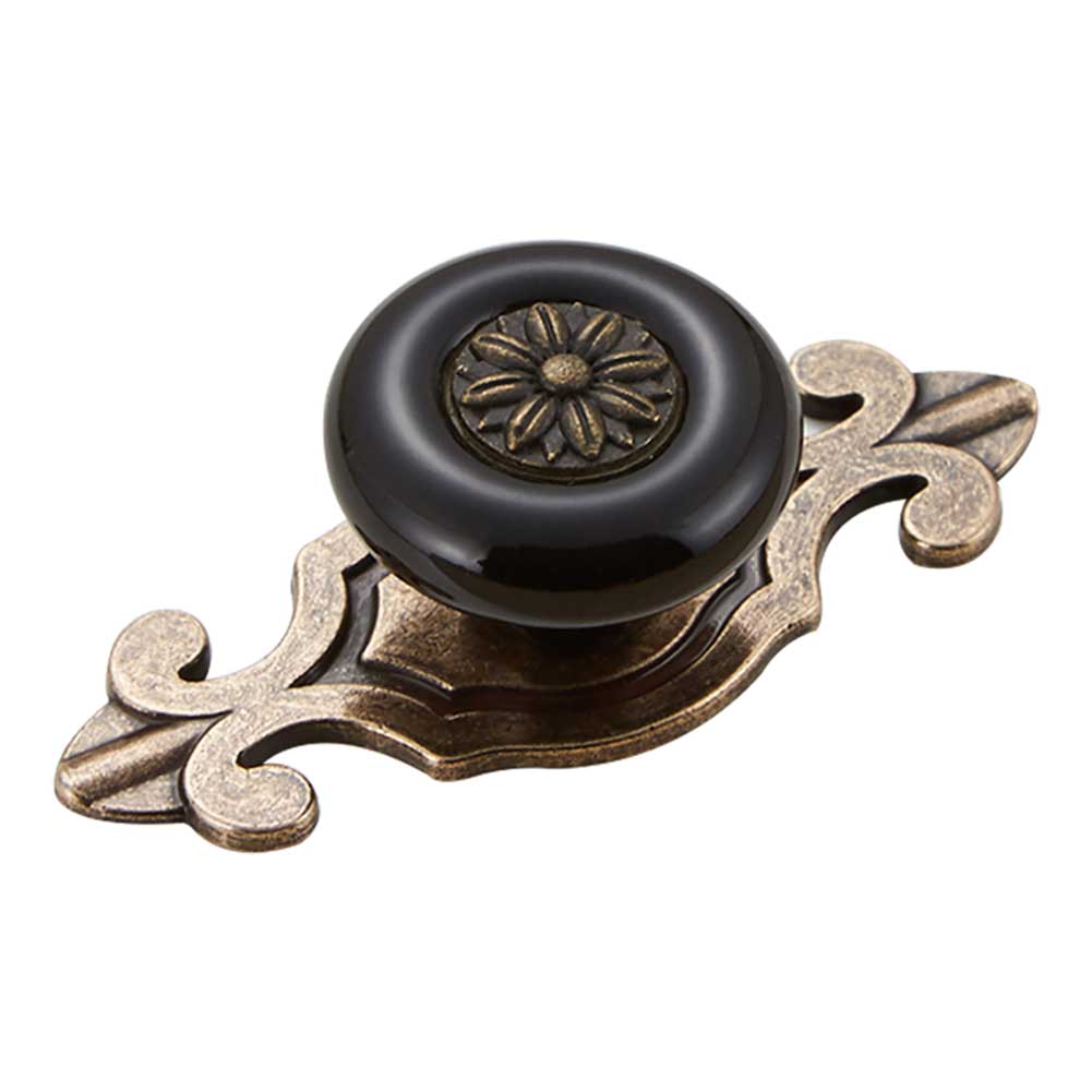 antiguo porcelana Tiradores para muebles, pomos de puerta de muebles antiguo blanco de cerámica de oro asas para mobiliario metálico Tiradores para muebles, pomos 1pc