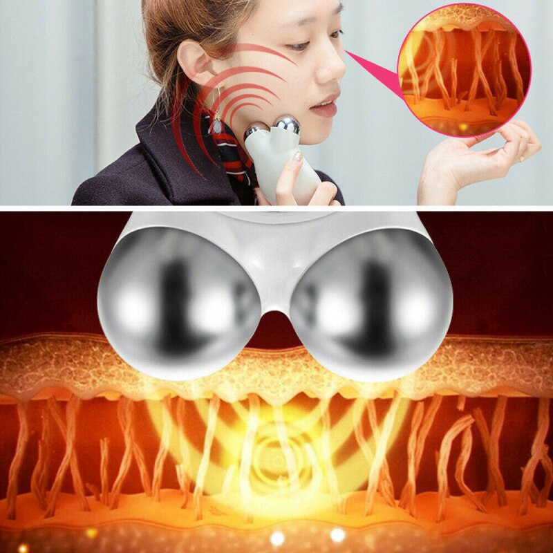 Mini Microcurrent V Shape face Lifting Machine Skin Tightening Rejuvenation Spa Anti Wrinkle USB Charging 3D Face Firm Massager