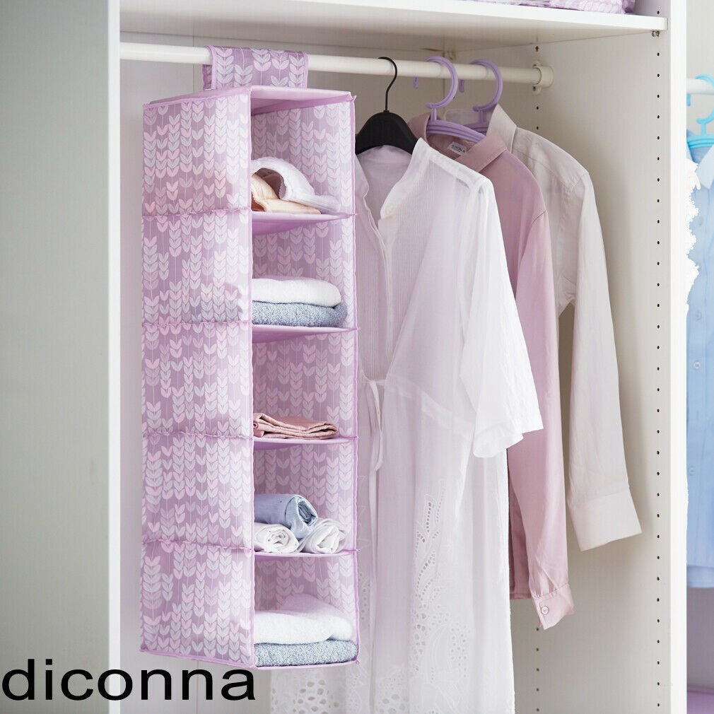 Sac de rangement suspendu multicouches | Type de tiroir plié intercalaire de garde-robe, organisateur cintre vêtements suspendus