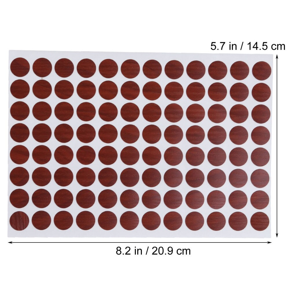 96pcs/sheet Screw Hole Cover Decorative Screw Hole Cap Sticker Decal for Desk Furniture Chair