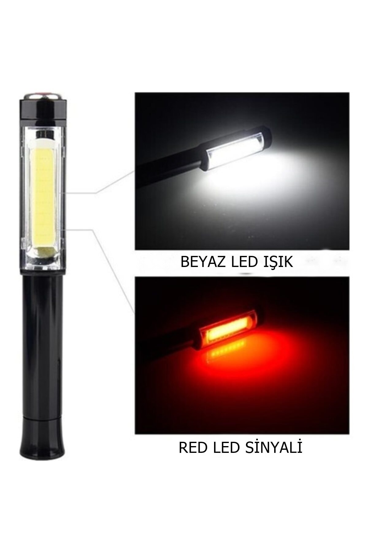 5w Ultra Powerful Multi-Purpose Magnet 3 Function Led Flashlight Reflector Camping