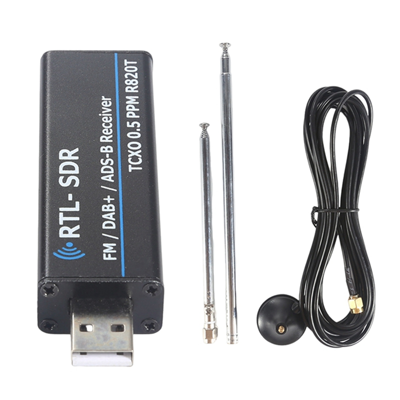 ABAC-Shortwave Radio Air Band Receiver RTL-SDR Receiver USB RTL-SDR Multi-Function Convenient