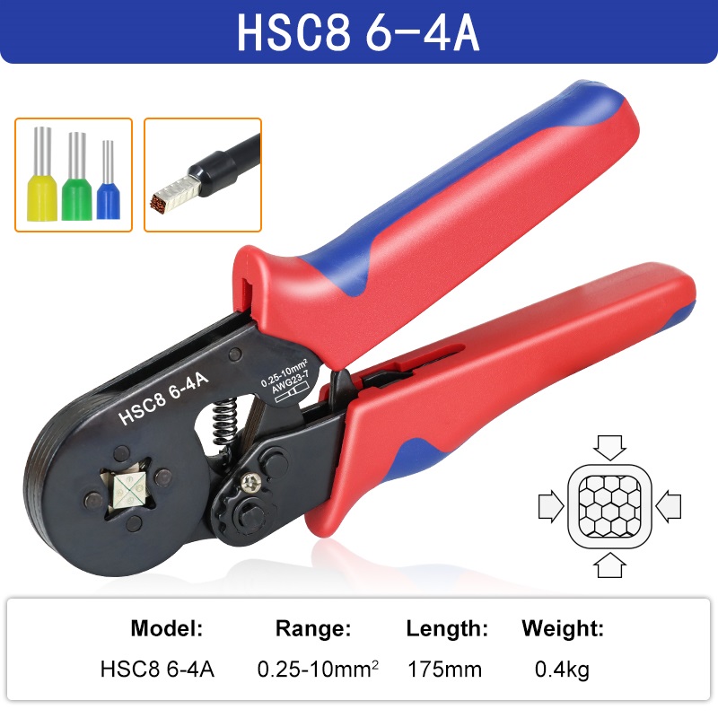 Multi Pliers Crimping Plier Multi Tool Wire Stripper Multitool Functional Snap Ring Terminals Crimper Wire Tool Plier Hand Tools: JD50-HSC8 6-4A