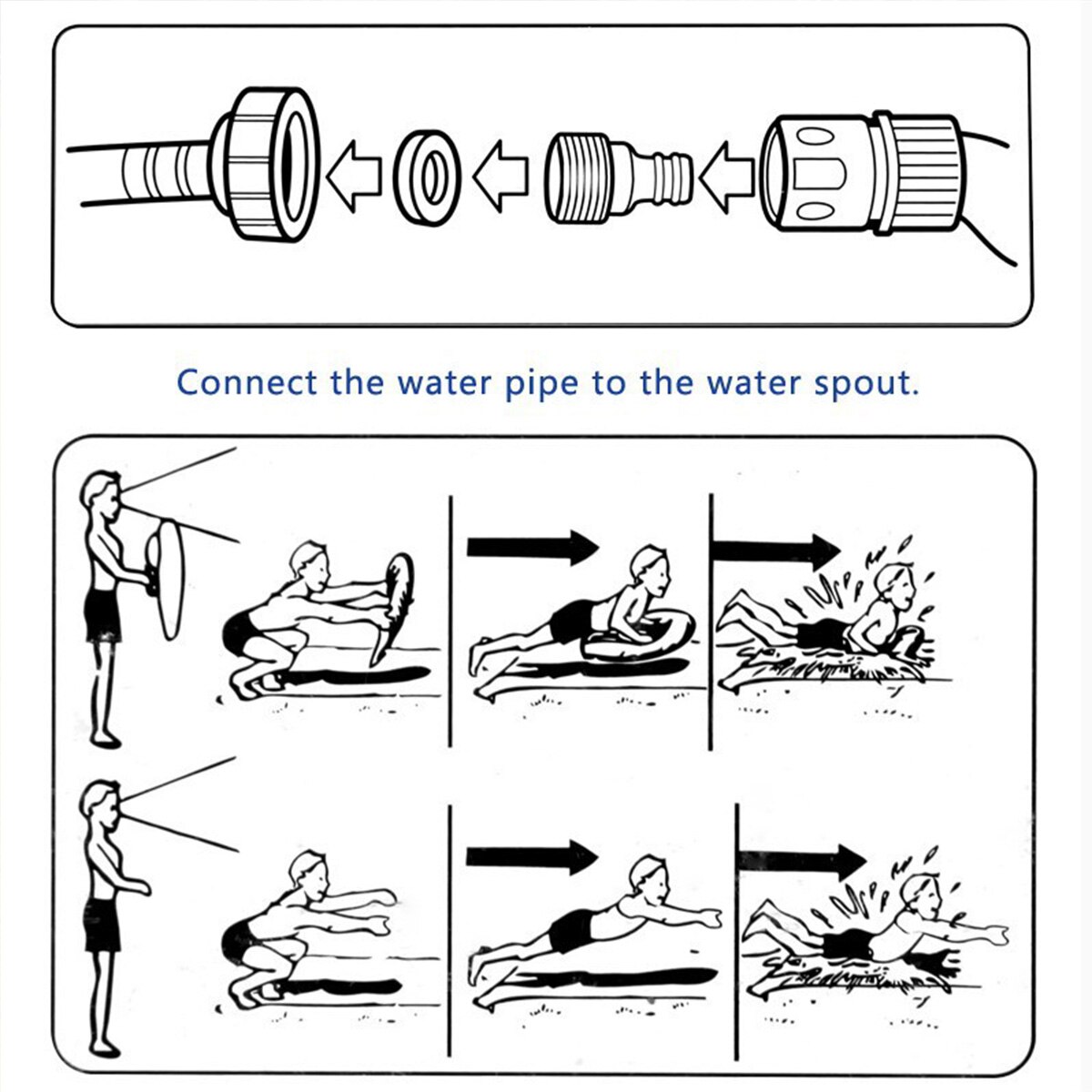 Kinderen Zomer Waterglijbaan Opblaasbare Speelgoed Sprinkler Waterglijbaan Tuin Outdoor Entertainment Waterskiën Surfplank 4.8M X 0.7M