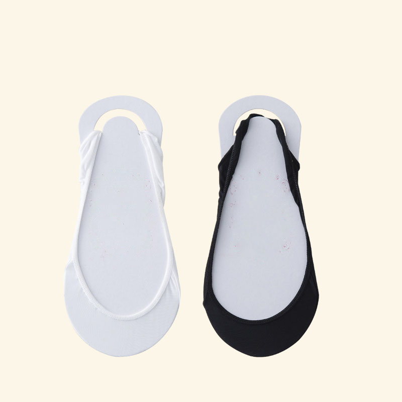 1 Pair /2 Pairs High Heels Shoes Ice Silk Thin Half-Palm Suspender Invisible Boat Socks Women Summer Silicone Non-Slip Socks