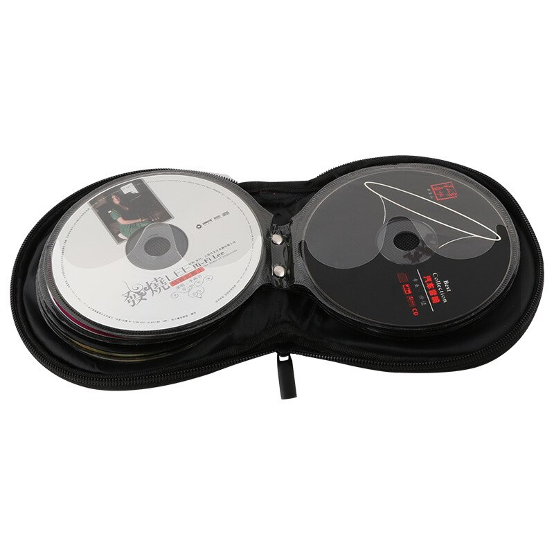 20- plater boks vanntett cd veske bærbar cd holder dvd veske arrangør lommebok koffert plast porta cd estuche organizador