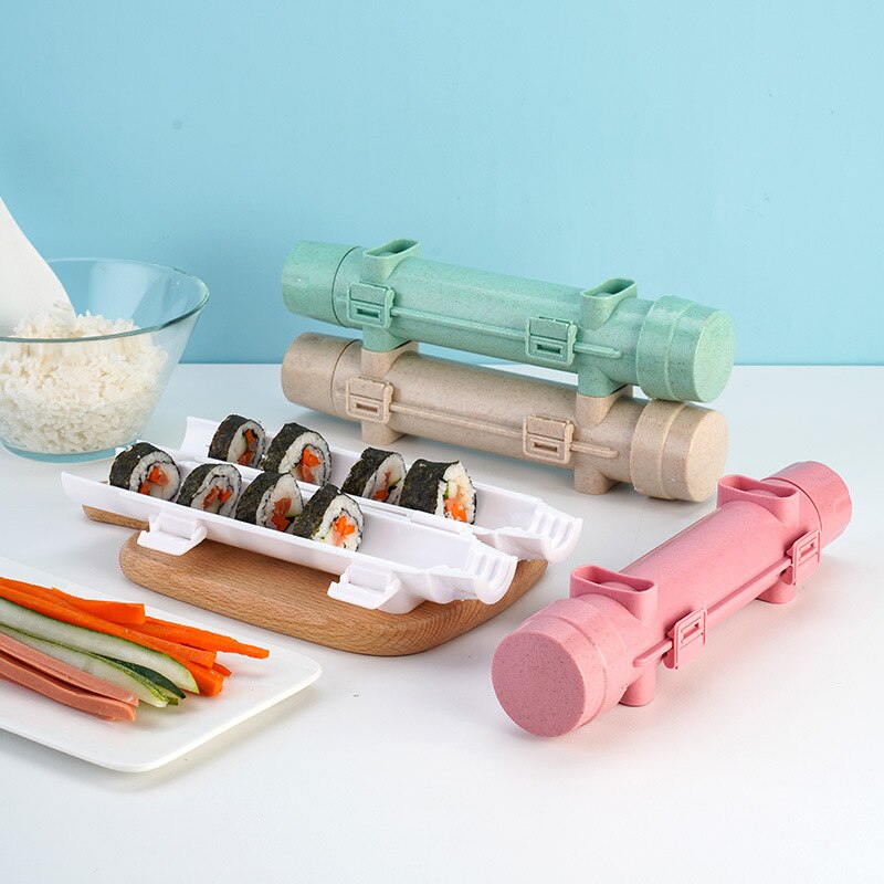 Sushi Roller Rice Mold Sushi Bazooka Quick DIY Vegetable Meat Rolling Sushi Maker Kitchen Accessories Tools