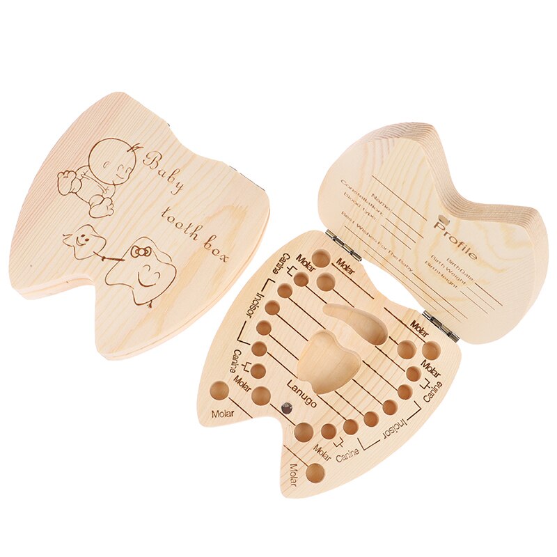 1pc baby tre baby jente gutt tann organisator bokser lagre løvfellende tenner lagring minnesaker samle
