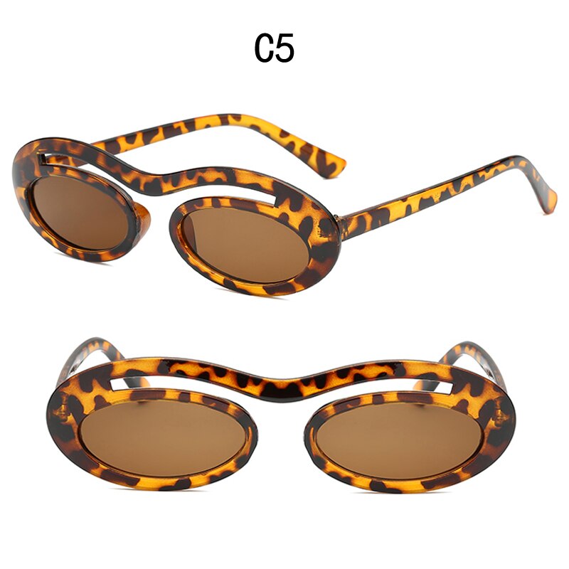 Kleine ovale ronde wandelzonnebril dames merk heren heldere kleur lenzen unisex zonnebril voor dames vrouwelijk  uv400: 12-kd97013-c5