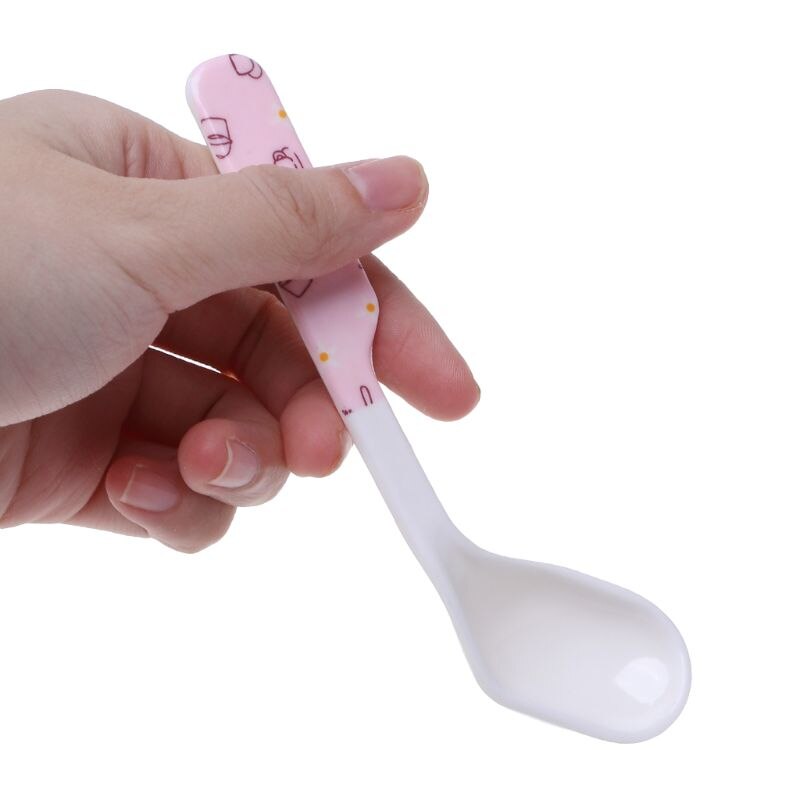 Baby Baby Spoon Feeding Training Kids Infant Toddler Scoop Cutlery Tableware Food Bend Head Curved Utensils Children Learning