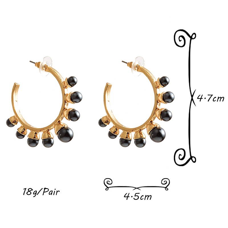 Nouveauté rond en métal boucles d'oreilles déclaration tendance goutte boucle d'oreille Fine bijoux accessoires pour les femmes