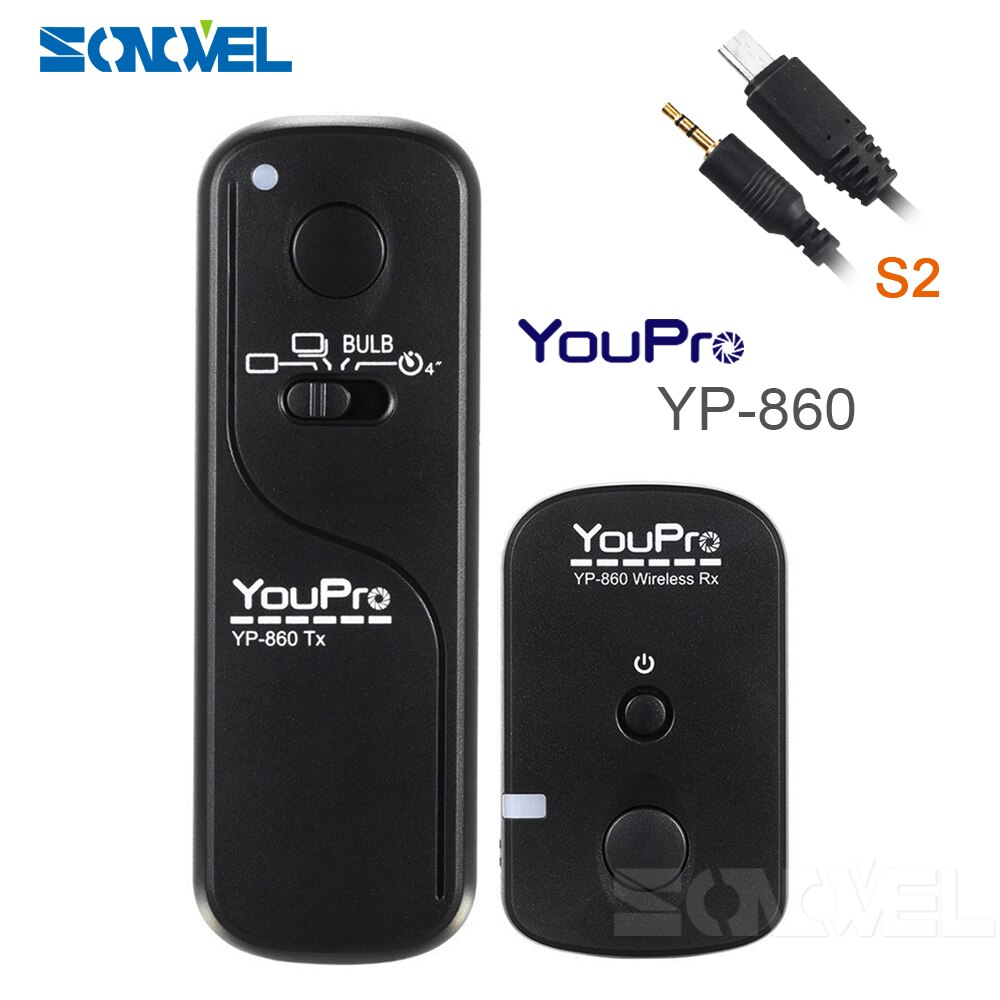 Déclencheur à distance sans fil pour Sony YP-860, pour a7, a7R, a7s, a6300, a6000, a5100, a5000, a3000, HX300, RX1R, RX10, RX110II, S2, NEX-3NL