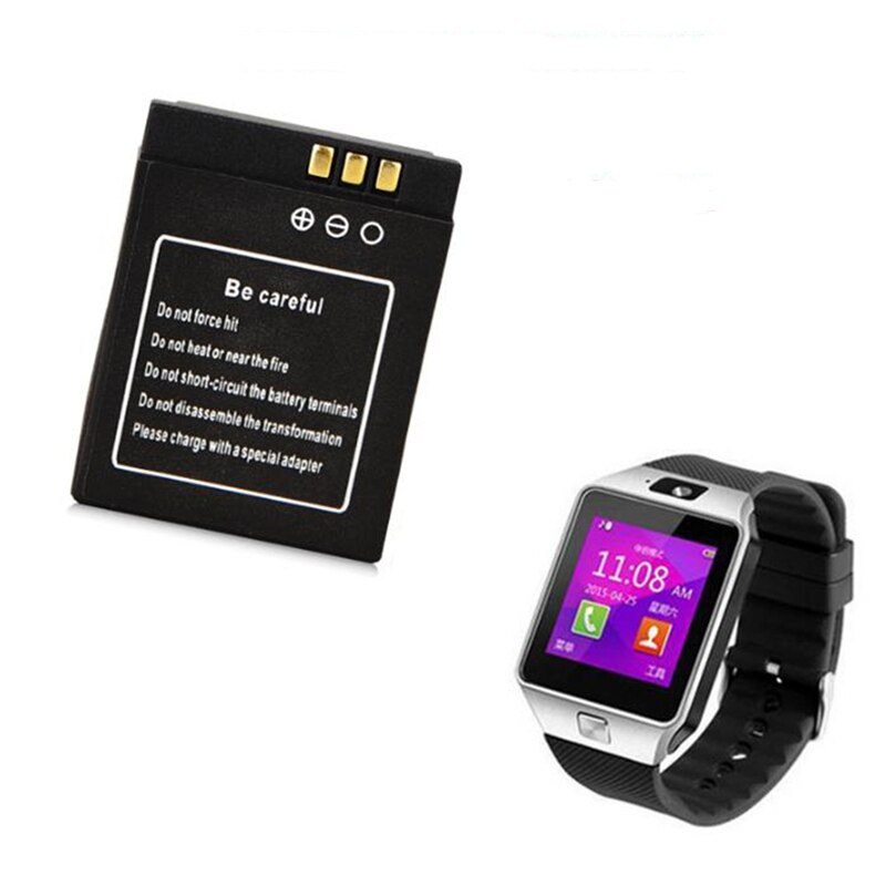 Batería recargable de 3,7 V y 380mAh para reloj inteligente DZ09, batería de polímero de iones de litio para KSW-S6, KSW-S6, A1
