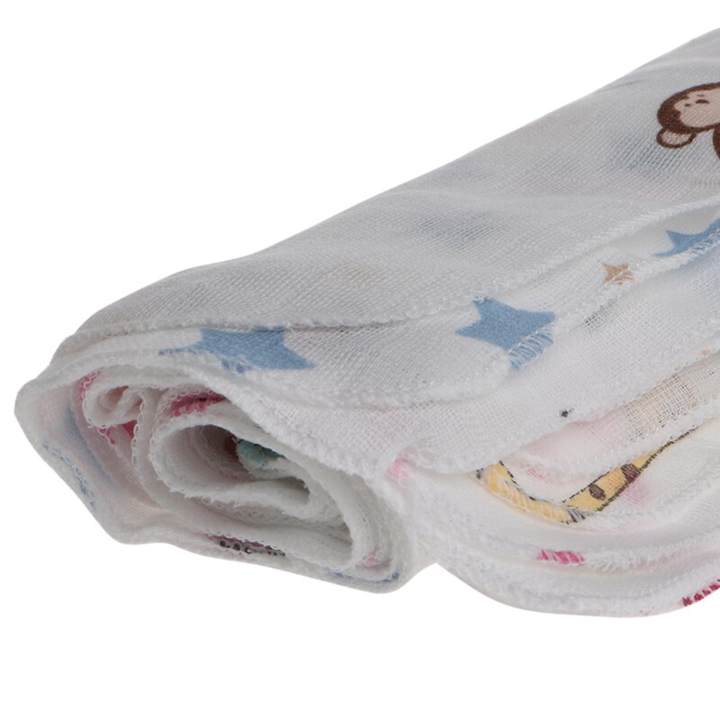 10 stücke Baby Kleinkind Handtuch 28*28cm Musselin Handtuch Taschentücher Zwei Schichten Wischen Handtuch Neue