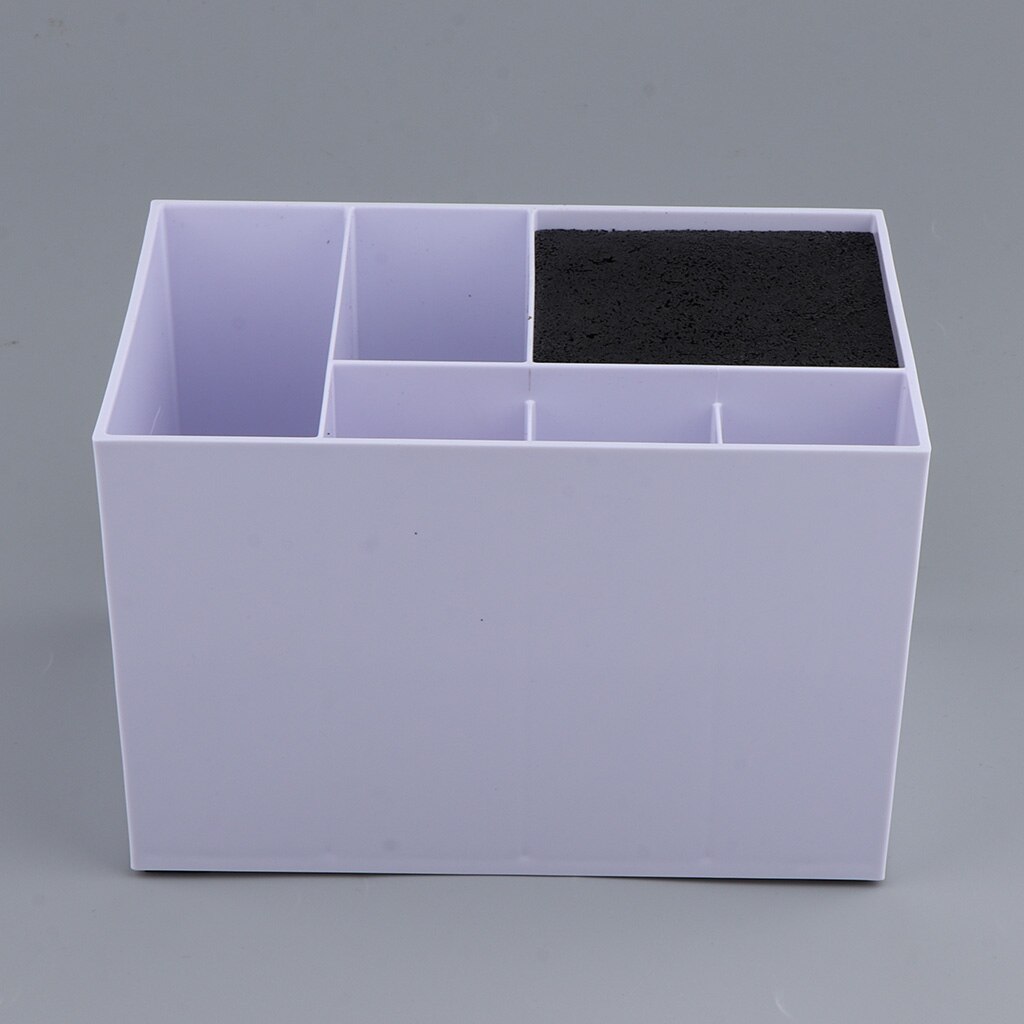 Boîte de rangement pour ciseaux de coiffeur à 6 fentes, support de boîte de rangement de décor pour Salon de coiffure
