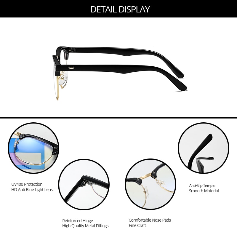 Pro acme anti azul óculos de luz feminino/óculos de computador para homem/luz azul óculos de bloqueio/óculos bluelight pc1299