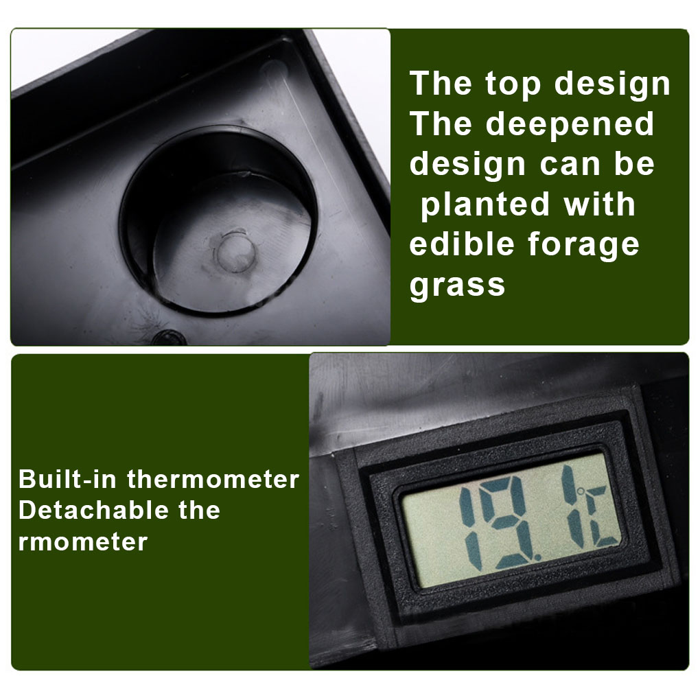 Hiding Habitat Reptile Humidifier Cave Amphibians Humidification Hideout Box Increase Humidity Habitat Box Pet Supplies