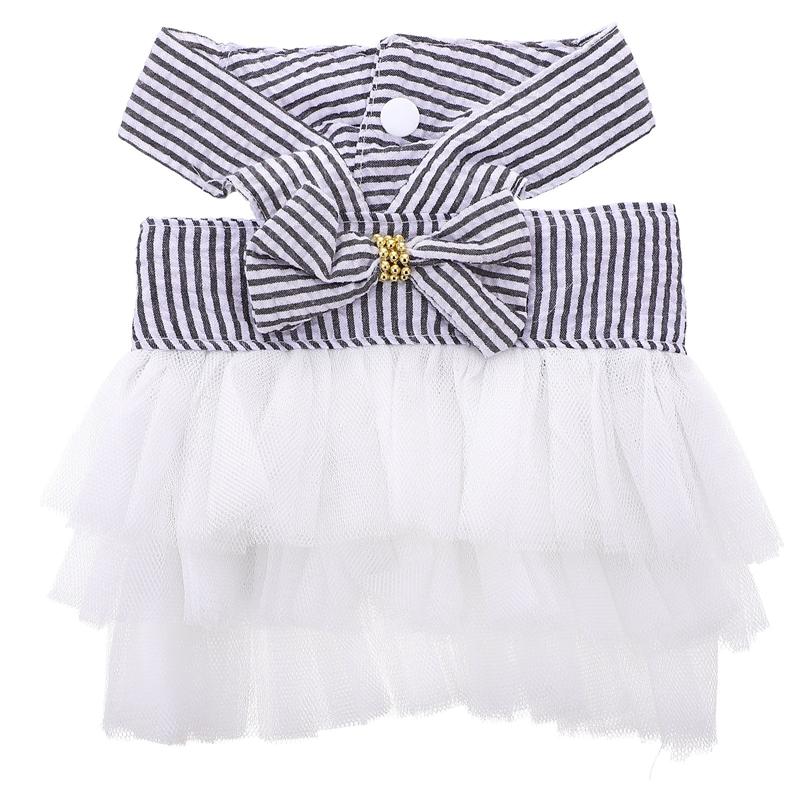 1Pc Schattige Huisdier Puppy Kitten Strik Jurken Comfortabele Huisdier Dagelijkse Kleding