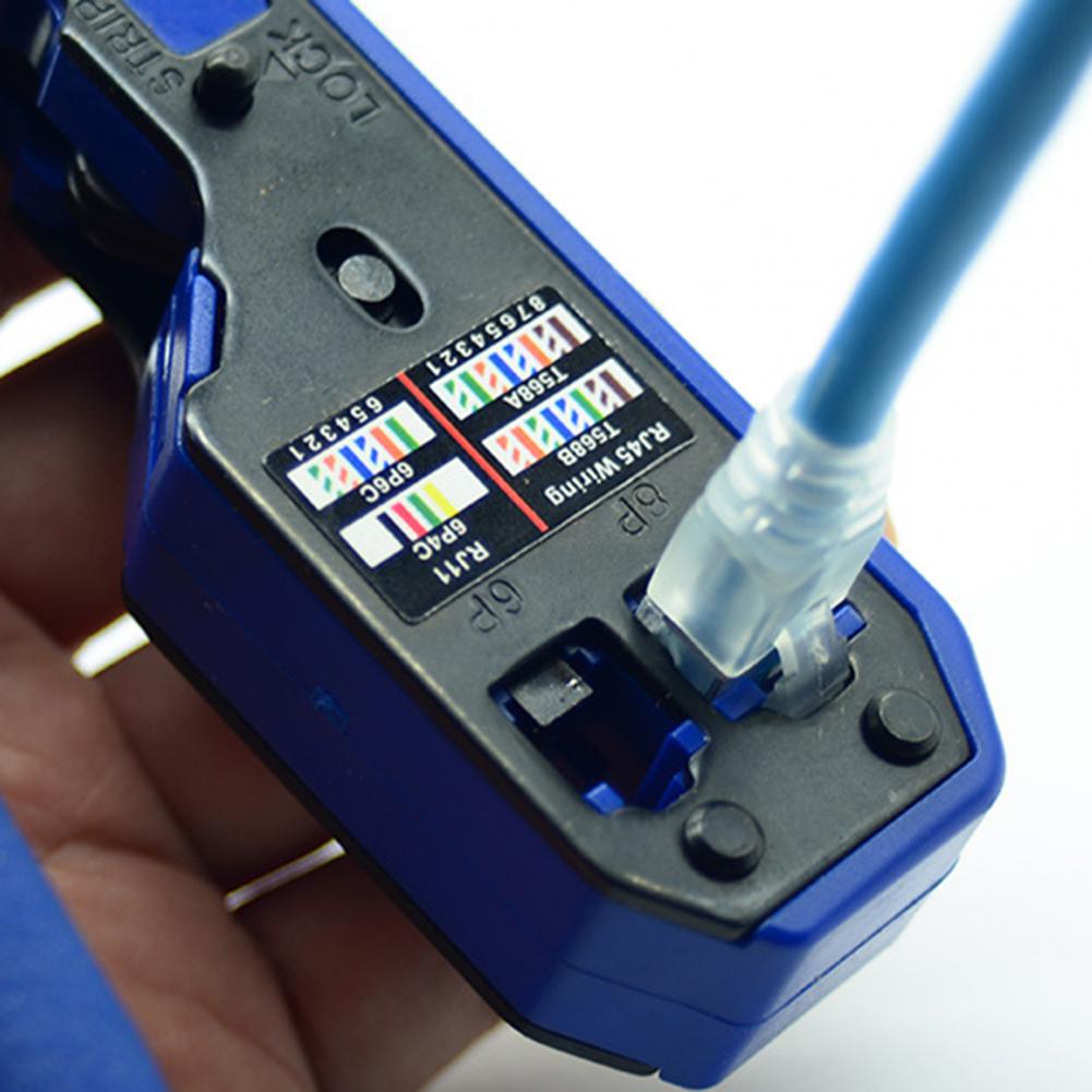 7SQ610 Precieze Internet Draad Crimper 8P/6P Netwerk Crimper Kabel Strippen Decrustation Tang Ethernet Cutter Snijgereedschap