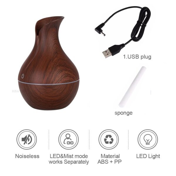 Diffuser Ultrasonic-Air-Humidifier Essential-Oil Aroma Office Home Led-Lights Aromatherapy for home diffuser essential oils