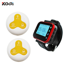 Ycall 433.92 mhz sem fio chamada sistema de serviço garçom buzzer sistema bell para o restaurante equipamentos: with yellow button