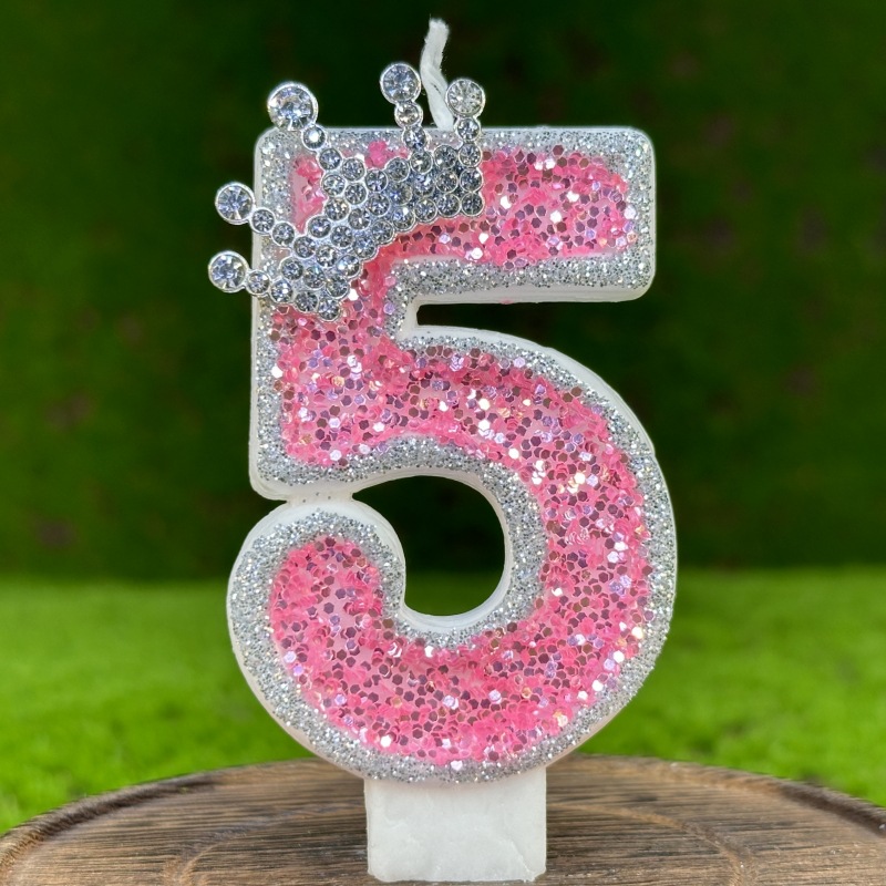 Bougie rose numéro 0 1 2 3 4 5 6789, fournitures de fête d'anniversaire pour filles, bougies décoratives pour Salons de beauté, bougie de 4 ans: Vert fluo