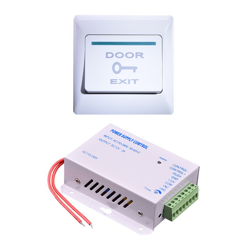 Eseye DC 12V 3A Door Access Control system Switch Power Supply AC 110~240V Delay time 15s Power Supply Control: Access control kit 1