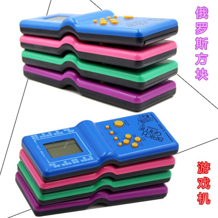 Children Toys Classic Handheld Game Machine Tetris Brick Game Kids Game Machine with Game Music Playback 1pc