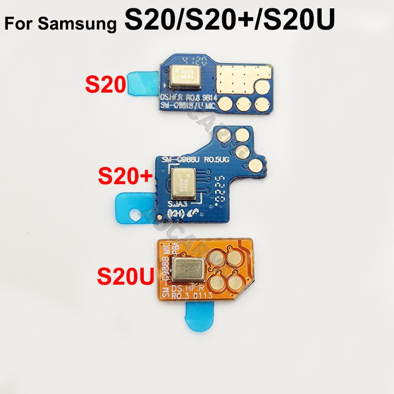 Aocarmo Voor Samsung Galaxy S20/S20 +/S20 Plus/S20U Top Microfoon Module Element Ruisonderdrukking Microfoon flex Kabel Vervanging Deel