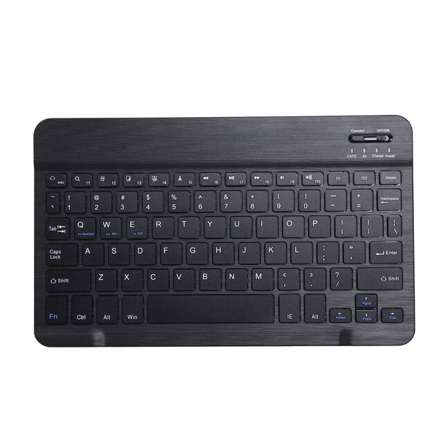 Bluetooth keyboard Tablet Case for Samsung Galaxy Tab A 10.1 SM-T510 SM-T515 T510 T515 Leather Cover Detachable keyboard: Keyboard Black