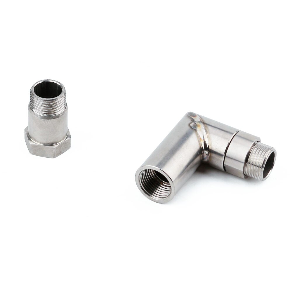 CNSPEED O2 oxygen sensor angled extender spacer 90 degree 02 bung extension M18 X 1.5 YC101365