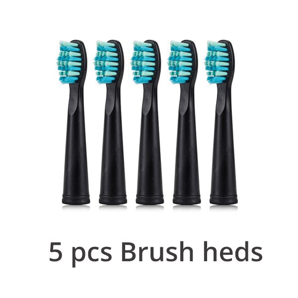 Seago Elektrische Opzetborstels Zachte Haren Dupont Vervangende Opzetborstels Interdentale Heads Precision Clean voor SG507/575/551: WHITE