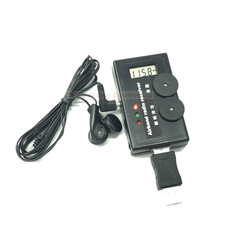 110-140M Digital Display Air band radio receiver Airband Radio Receiver aviation band receiver for Airport Ground + headphone