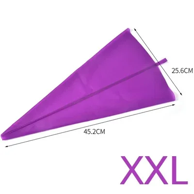 Pupple Siliconen Spuitzak Herbruikbare Icing Spuitzak Diy Fondant Zoetwaren Tas Keuken Cake Decorating Bakken Tools: Oranje