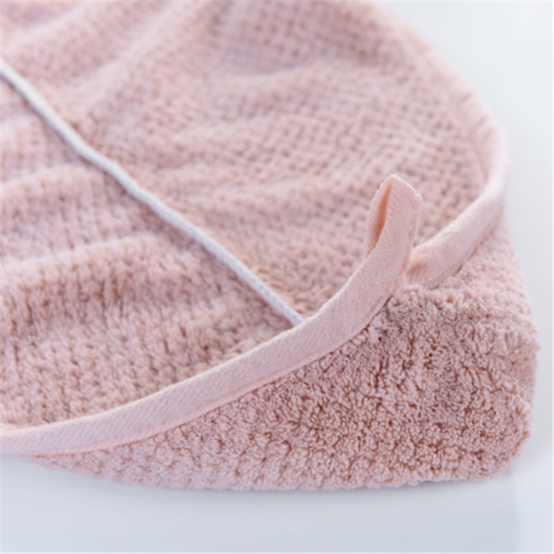 Kvinner hår hurtigtørkende mikrofiber bad spa håndkle turban knute twist loop wrap hatt cap for bad baderomstilbehør