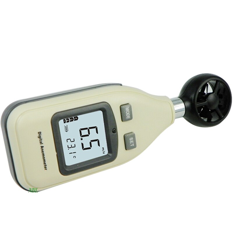 0~30m/s High Precision Digital Anemometer Portable LCD Display Wind Speed Air Temperature Thermometer Meter