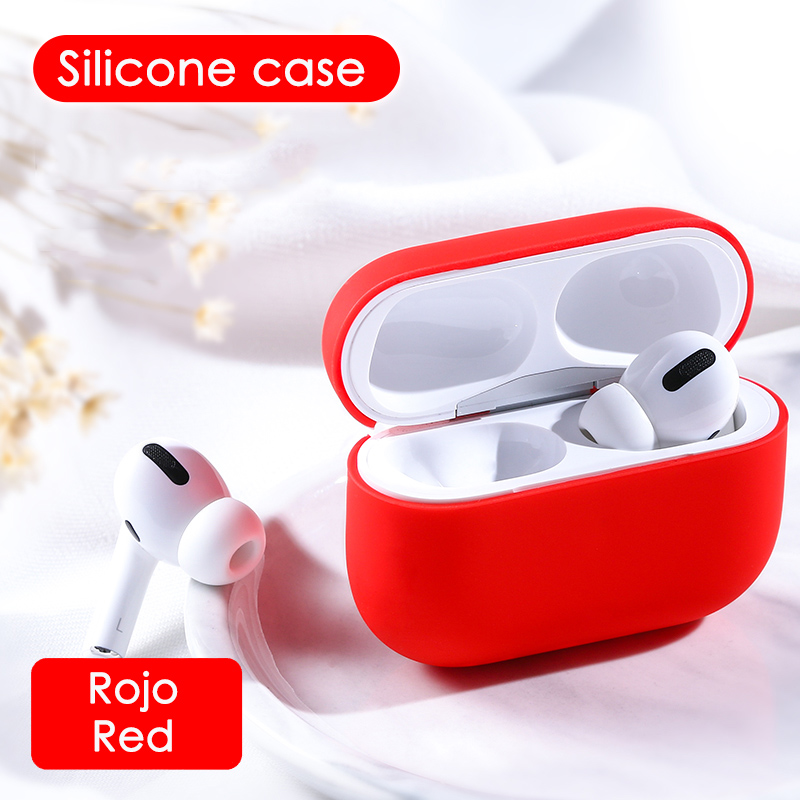 Case Apple Airpods Pro 8 Kleur Gevallen Beschermende Waterdichte Siliconen Draadloze Bluetooth Hoofdtelefoon Case Multicolor: Red