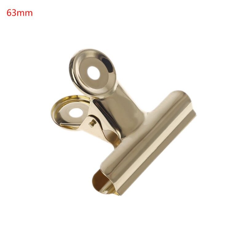 1PC Bulldog Grip Binder Clip Food Sealer Bag Clamp Hanging Paper File Document Ticket Office Kitchen Storage Bags Clips 63/75mm